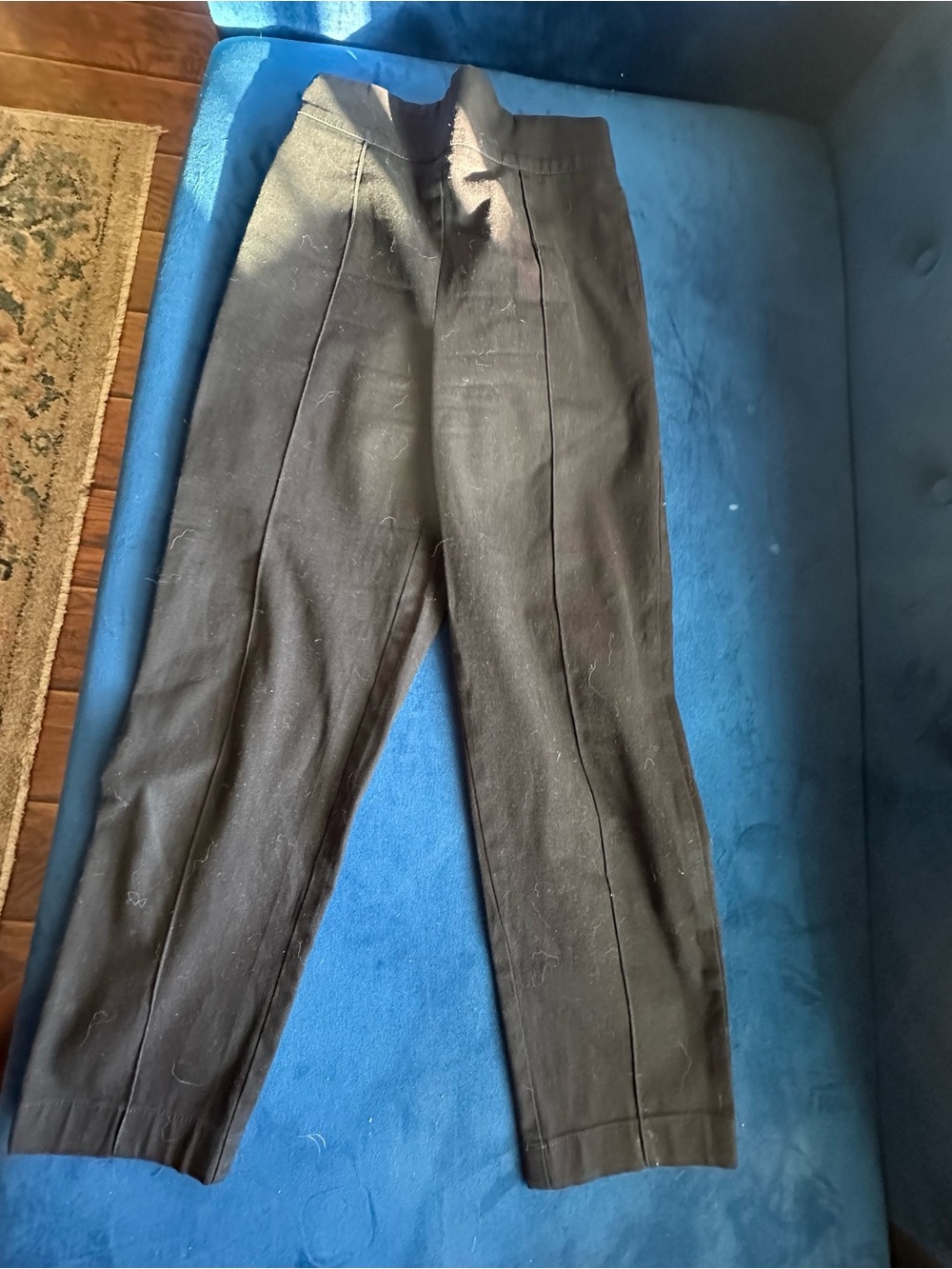 Pinup Couture Black Ankle-Length Tailored Pants